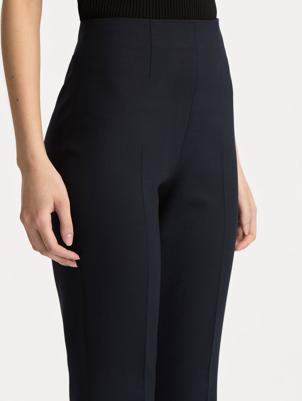 Oscar de la Renta Wool Flared Pant
