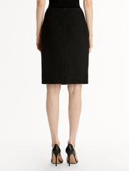 Oscar de la Renta Wool Tweed Pencil Skirt