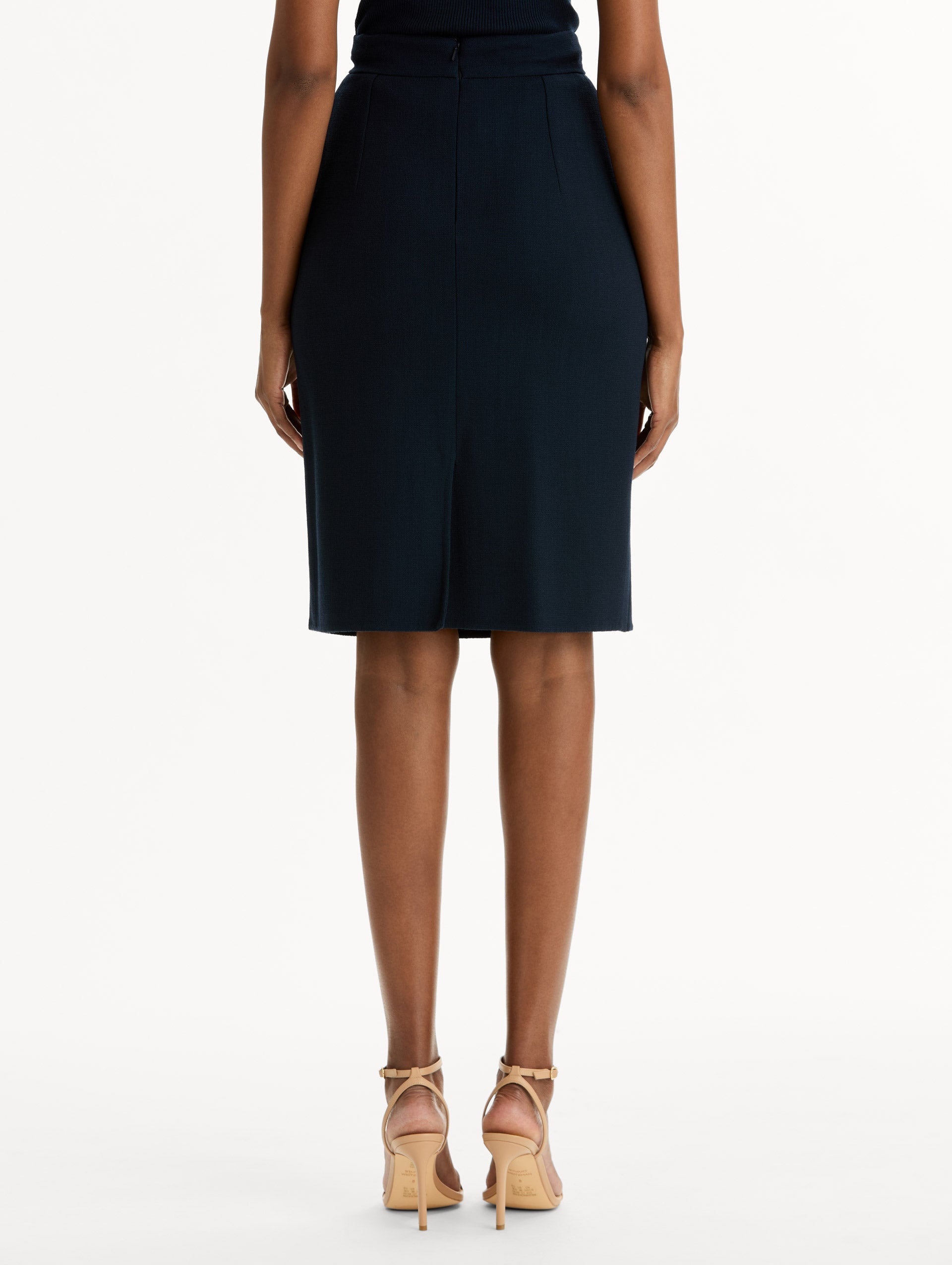 Oscar de la Renta Wool-Blend Pencil Skirt