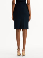 Oscar de la Renta Wool-Blend Pencil Skirt