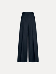 Oscar de la Renta Wide-Leg Wool-Blend Pant