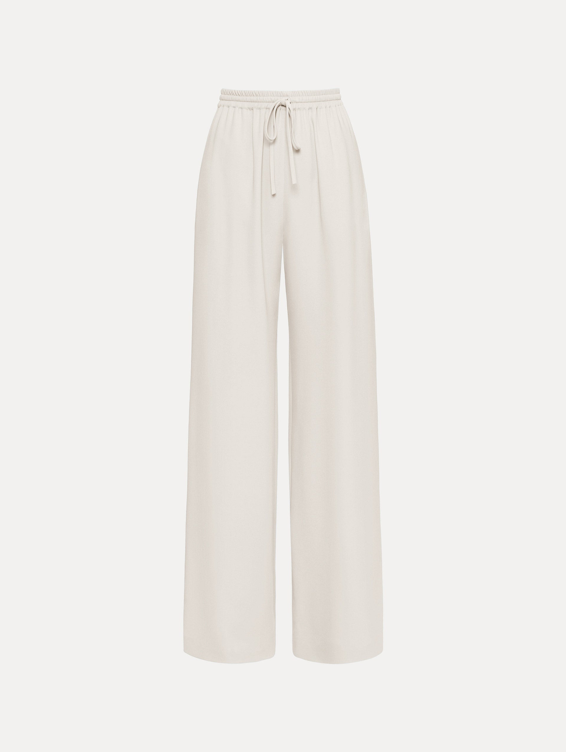 Oscar de la Renta Silk Georgette Drawstring Pant