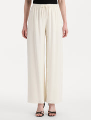 Oscar de la Renta Silk Georgette Drawstring Pant