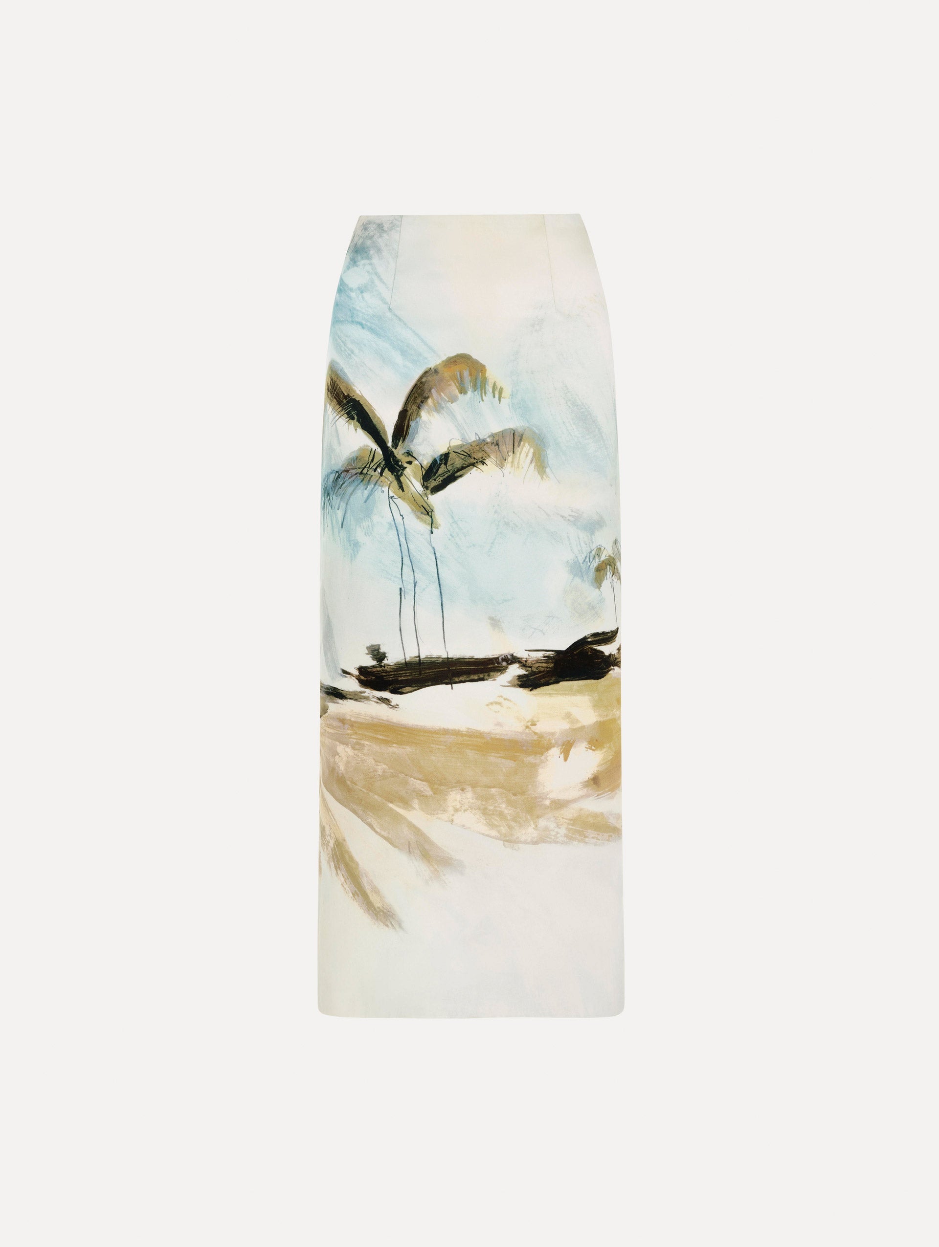 Oscar de la Renta Dominican Landscape Pencil Skirt