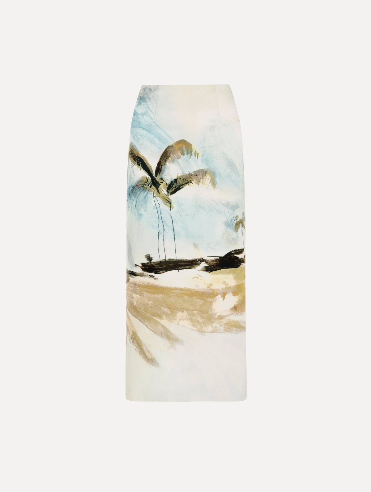 Oscar de la Renta Dominican Landscape Pencil Skirt