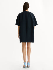 Oscar de la Renta Porcelain Flower Embroidered Coat