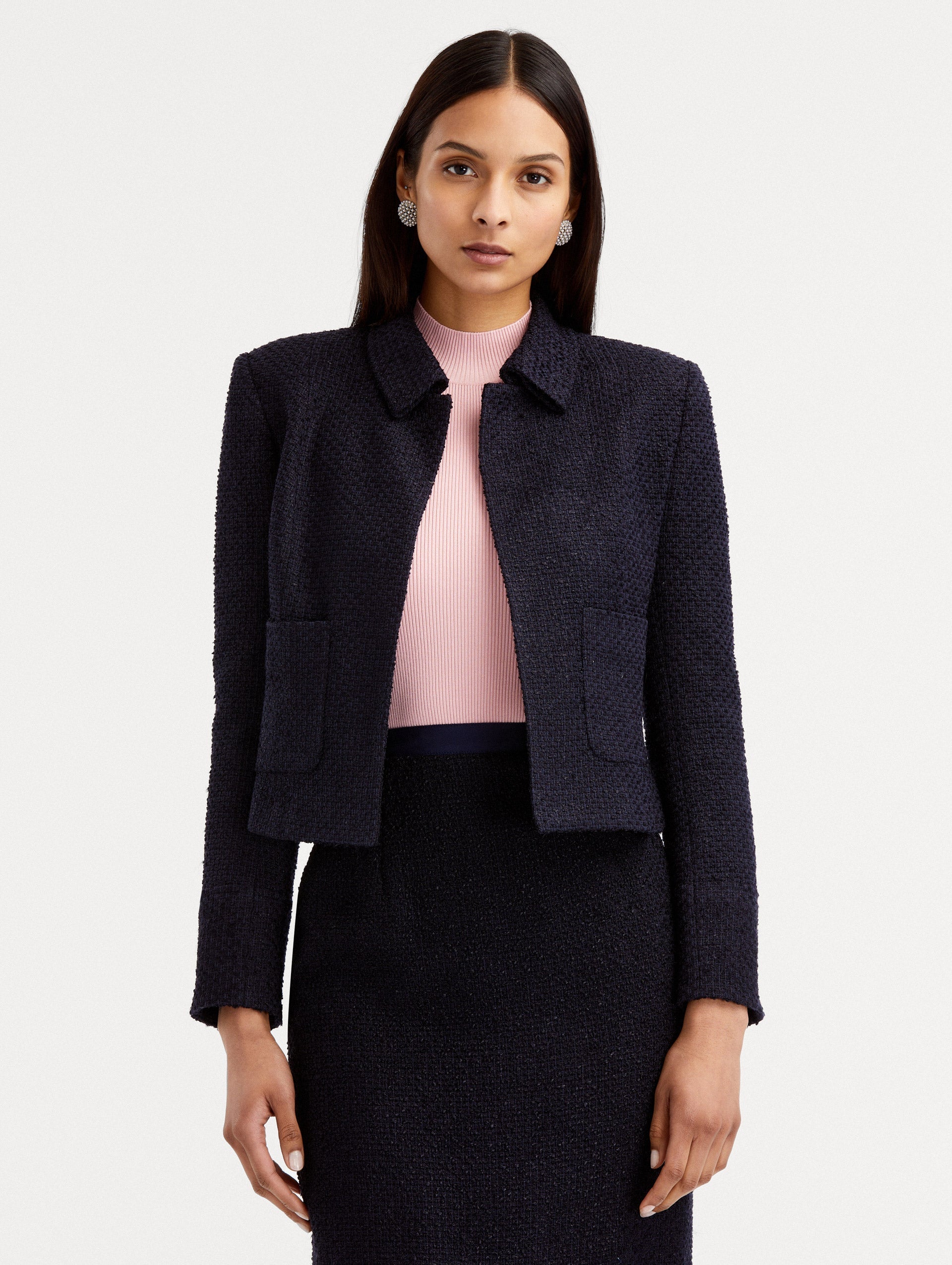 Oscar de la Renta Boucle Tweed Jacket