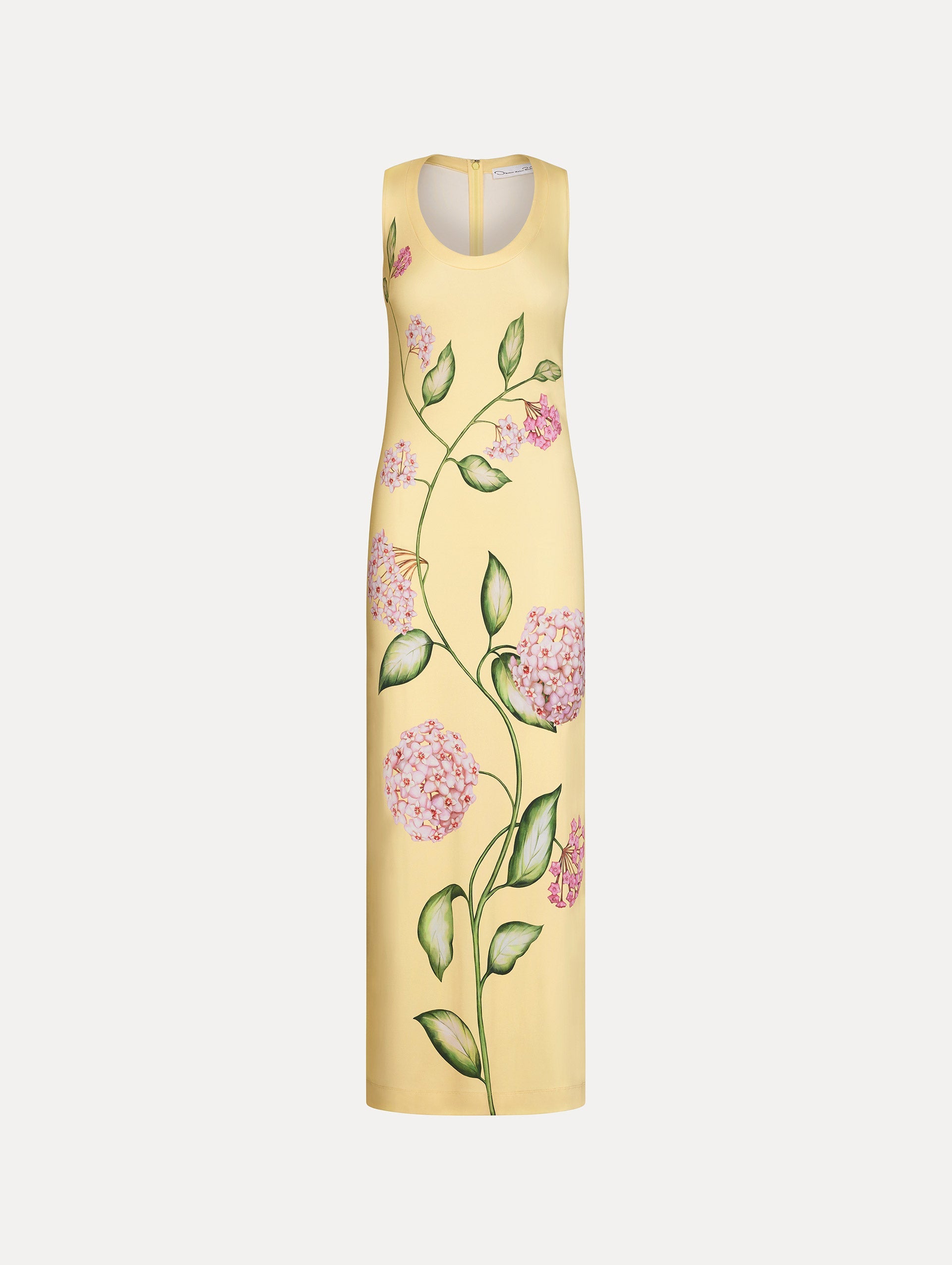 Oscar de la Renta Porcelain Flower Jersey Dress