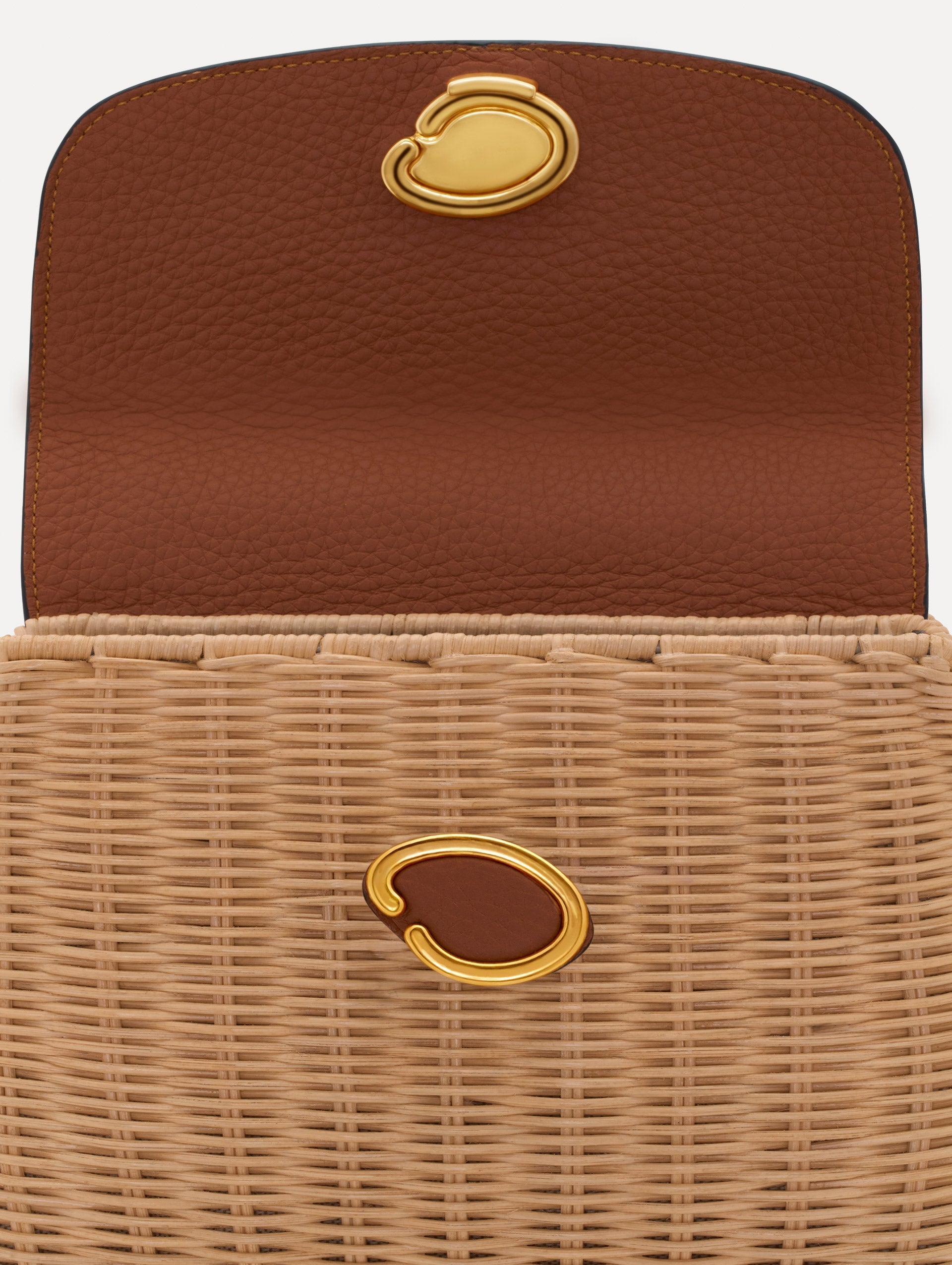 Oscar de la Renta The Mini Poppy in Wicker