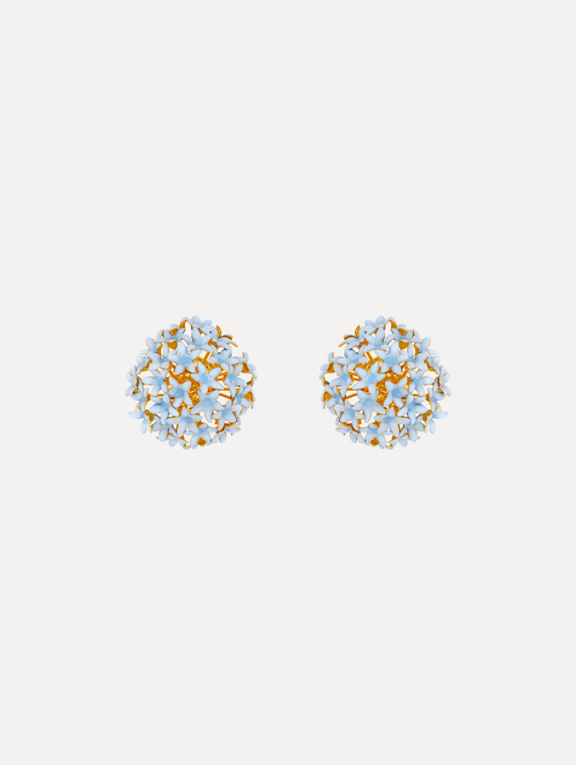 Oscar de la Renta Small Allium Pompom Clip-On Earrings