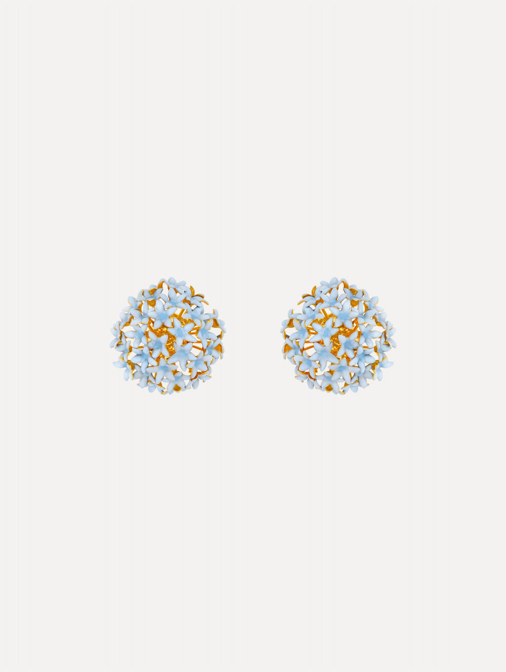 Oscar de la Renta Small Allium Pompom Clip-On Earrings