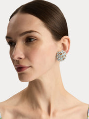 Oscar de la Renta Small Allium Pompom Clip-On Earrings