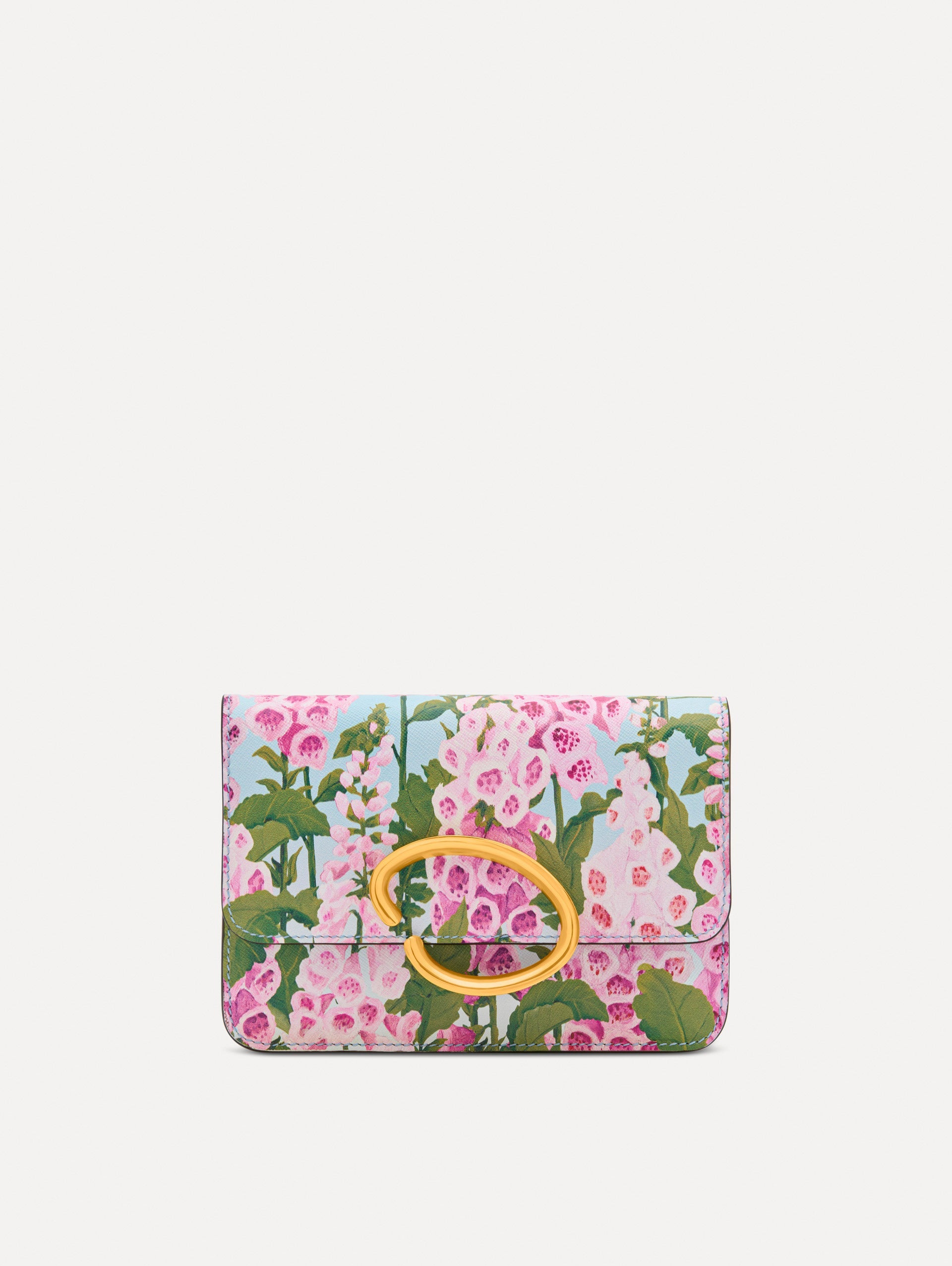 Oscar de la Renta Foxglove Printed O Pochette