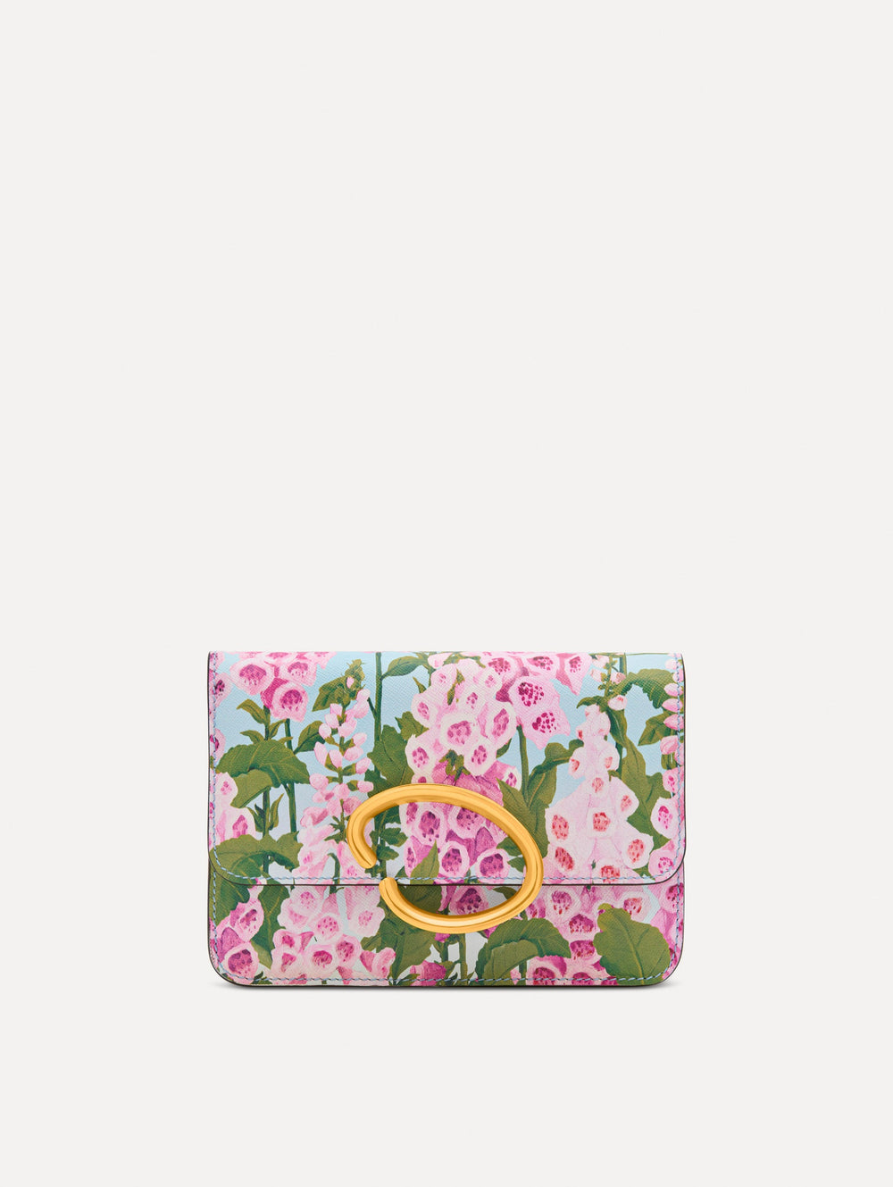 Oscar de la Renta Foxglove Printed O Pochette