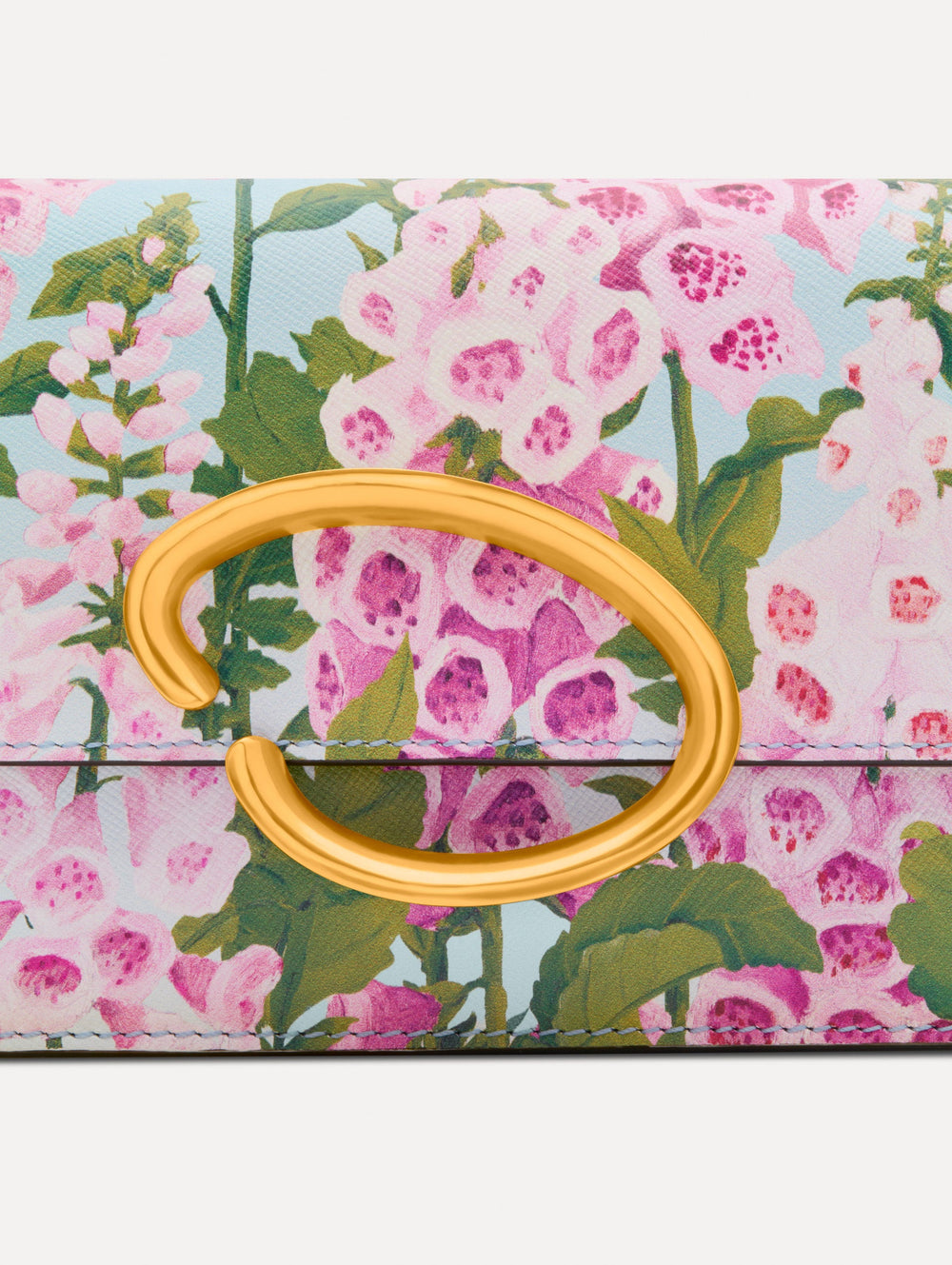 Oscar de la Renta Foxglove Printed O Pochette