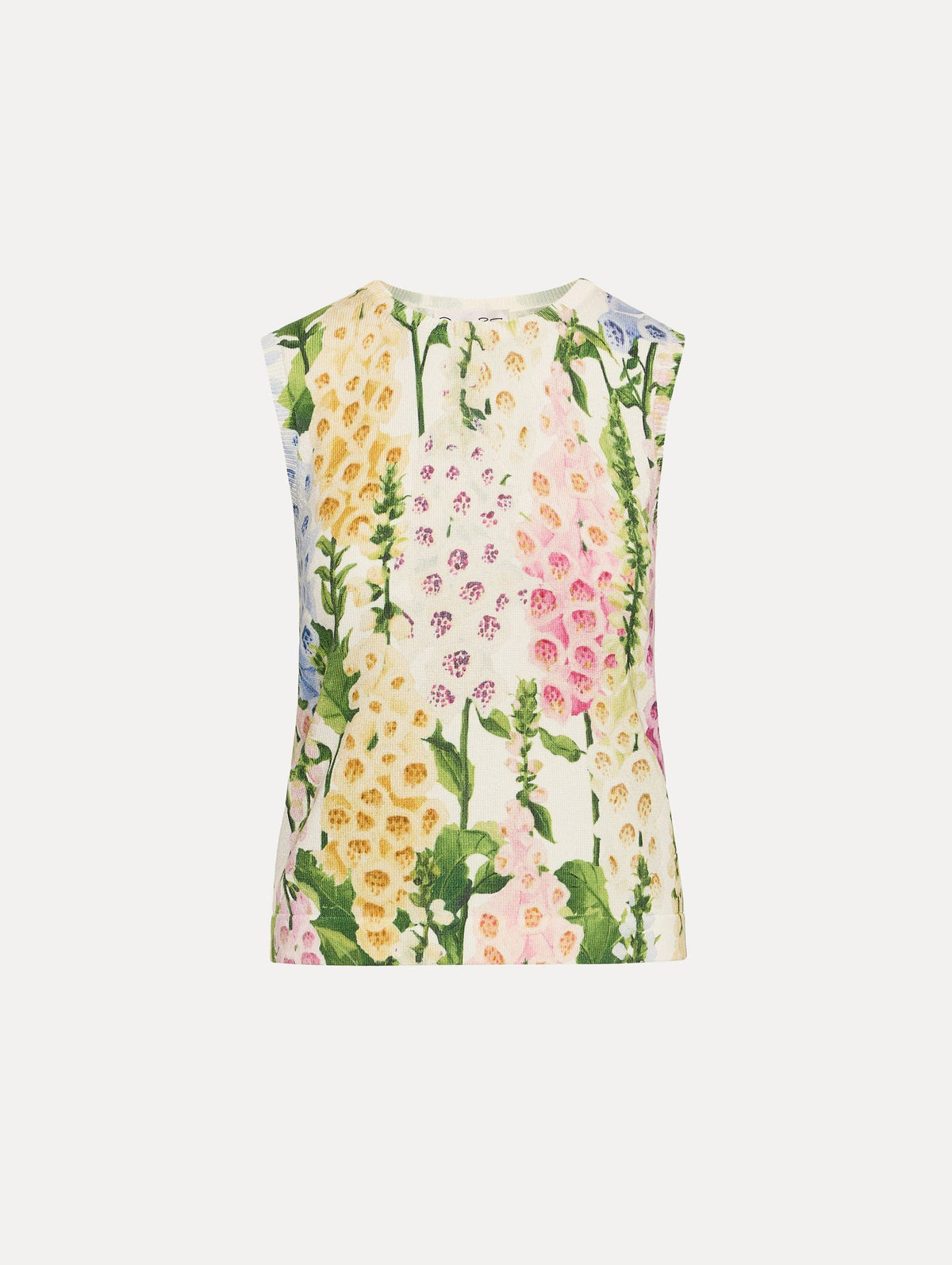 Oscar de la Renta Foxglove Printed Tank