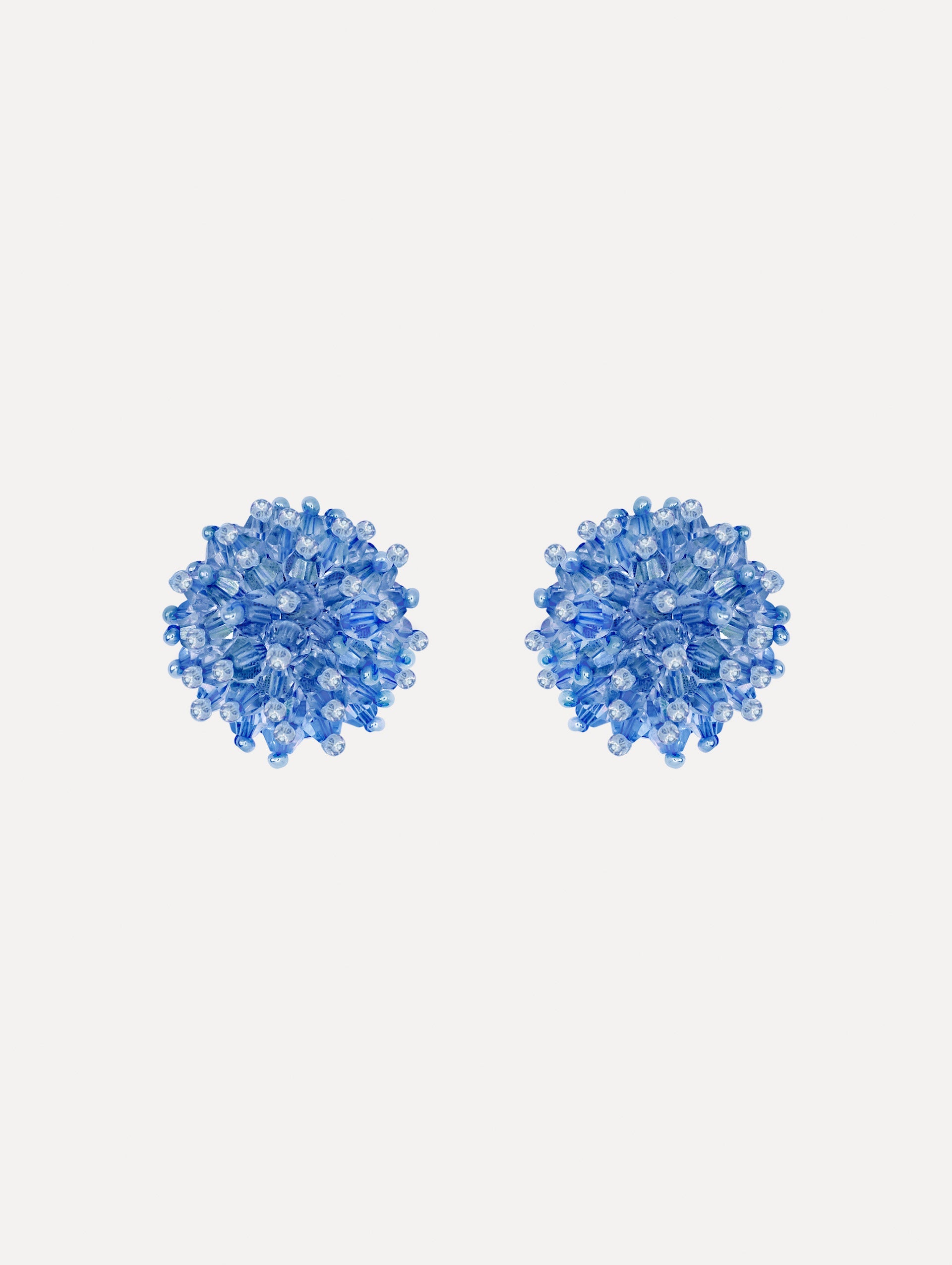 Oscar de la Renta Beaded Cluster Earrings