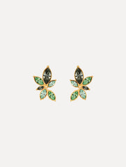 Oscar de la Renta Navette Crystal Clip-On Earrings
