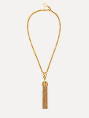 Oscar de la Renta Rattan Chancelier Pendant Necklace