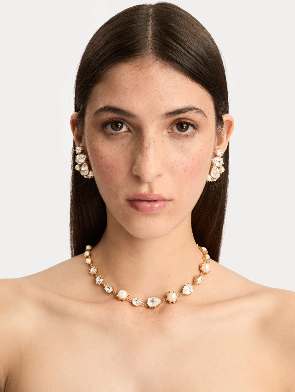 Oscar de la Renta Faceted Crystal Necklace