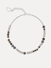 Oscar de la Renta Gradient Rhinestone Strand Necklace