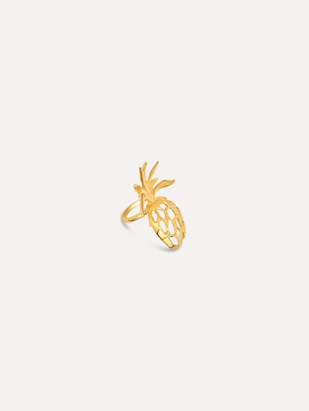 Oscar de la Renta Openwork Pineapple Ring