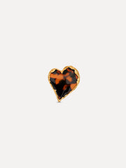 Oscar de la Renta Tortoise Stone Heart Ring