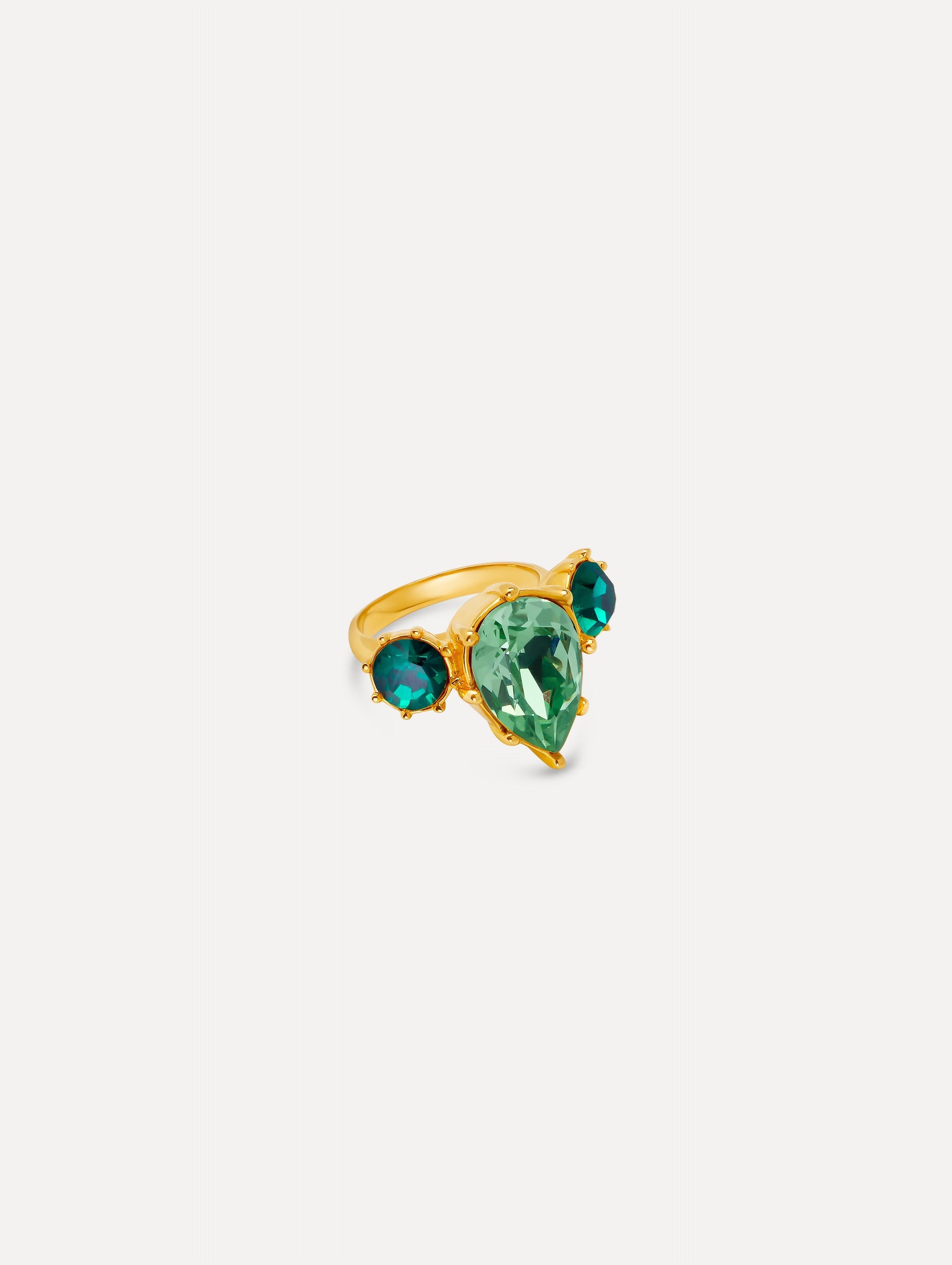 Oscar de la Renta Faceted Crystal Ring