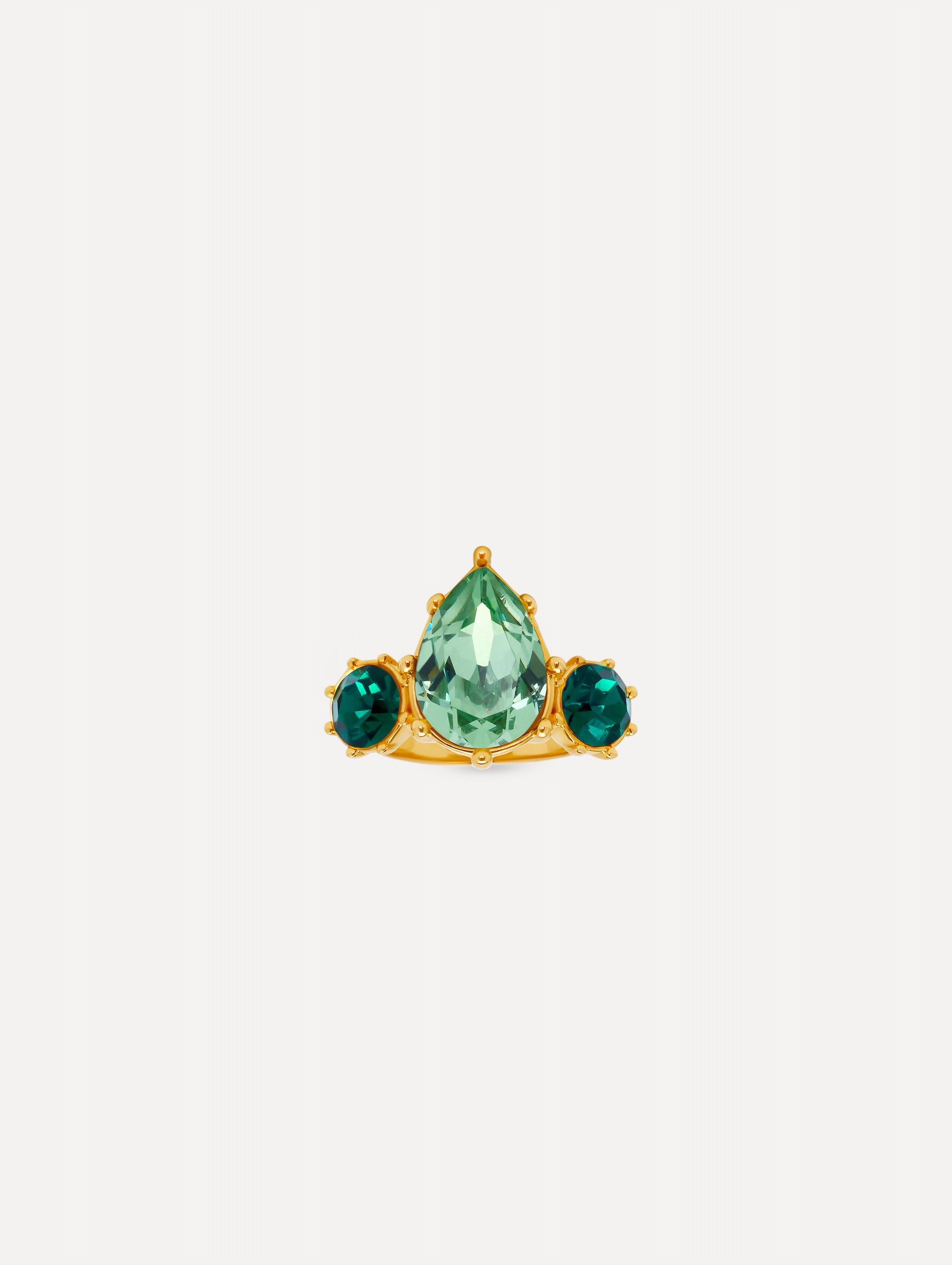 Oscar de la Renta Faceted Crystal Ring