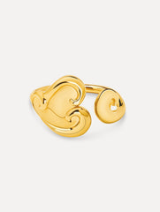 Oscar de la Renta Swirl Heart Cuff Bracelet