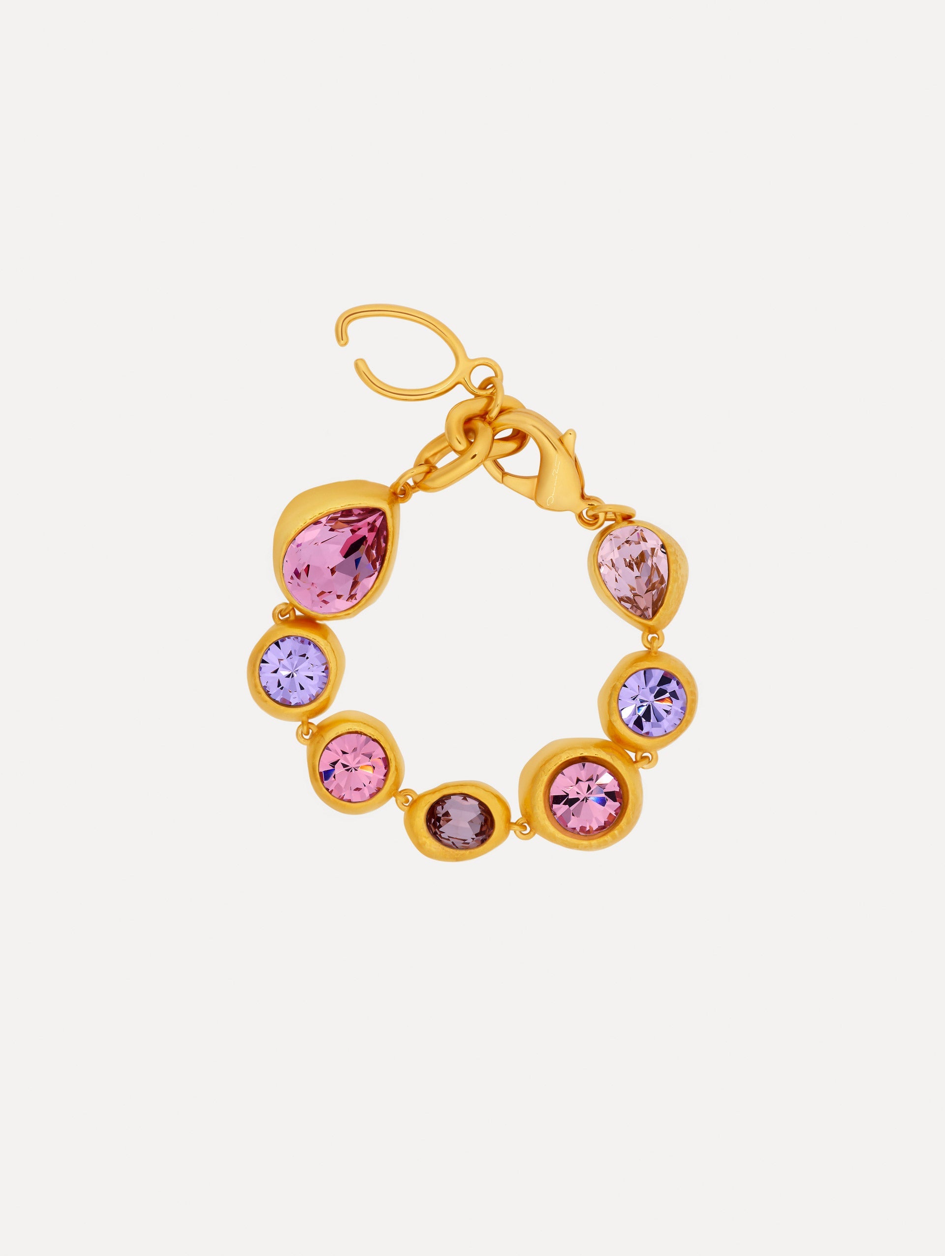 Oscar de la Renta Hammered Chain-Link Bracelet