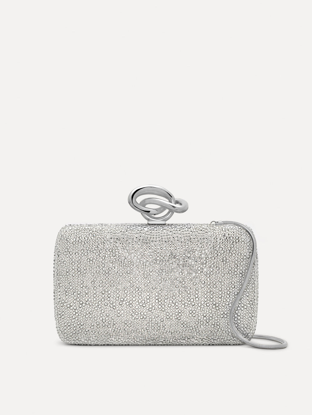 Oscar de la Renta Crystal Pavé Knot Minaudière