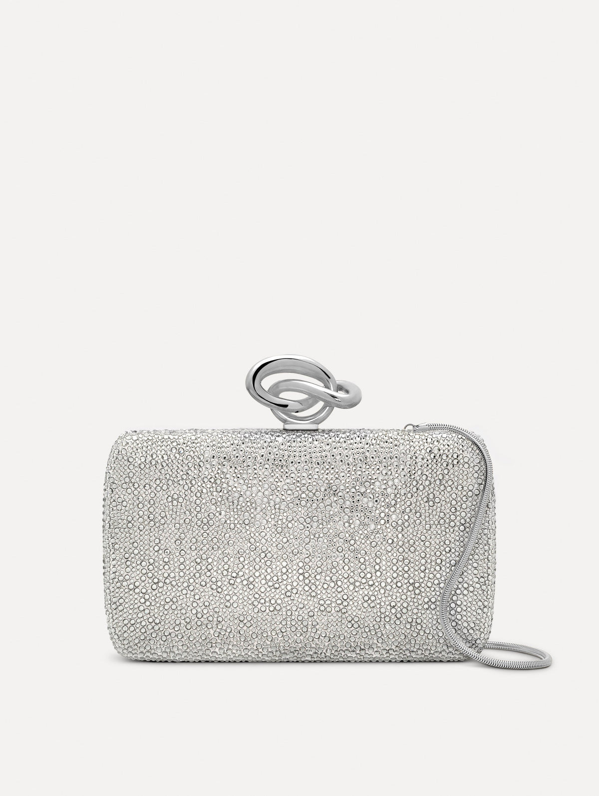 Oscar de la Renta Crystal Pavé Knot Minaudière