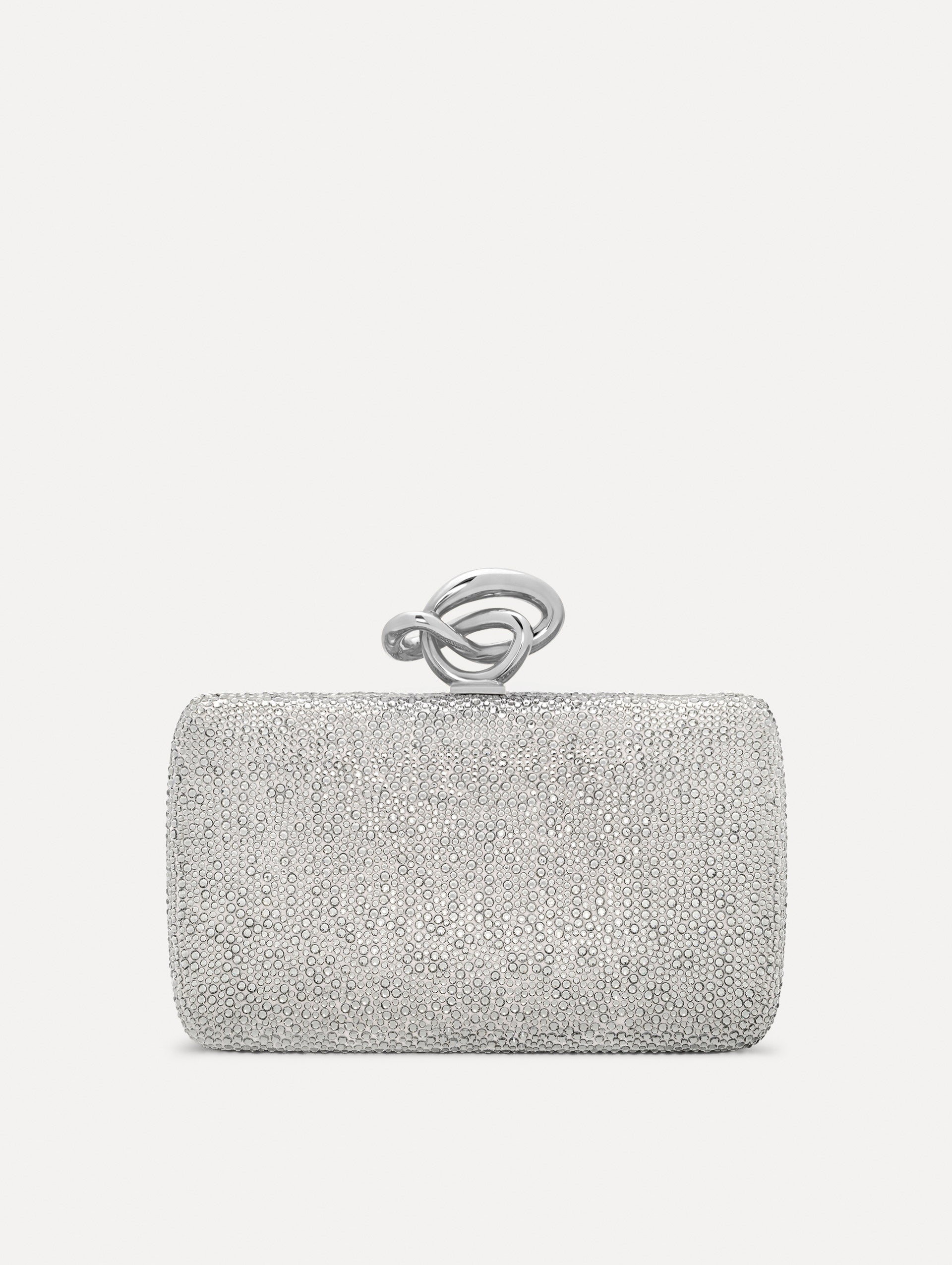 Oscar de la Renta Crystal Pavé Knot Minaudière