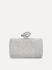 Oscar de la Renta Crystal Pavé Knot Minaudière