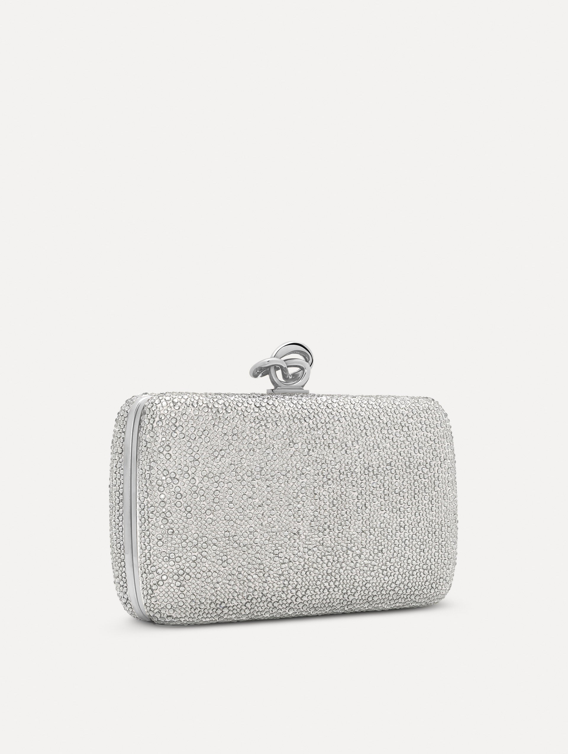 Oscar de la Renta Crystal Pavé Knot Minaudière