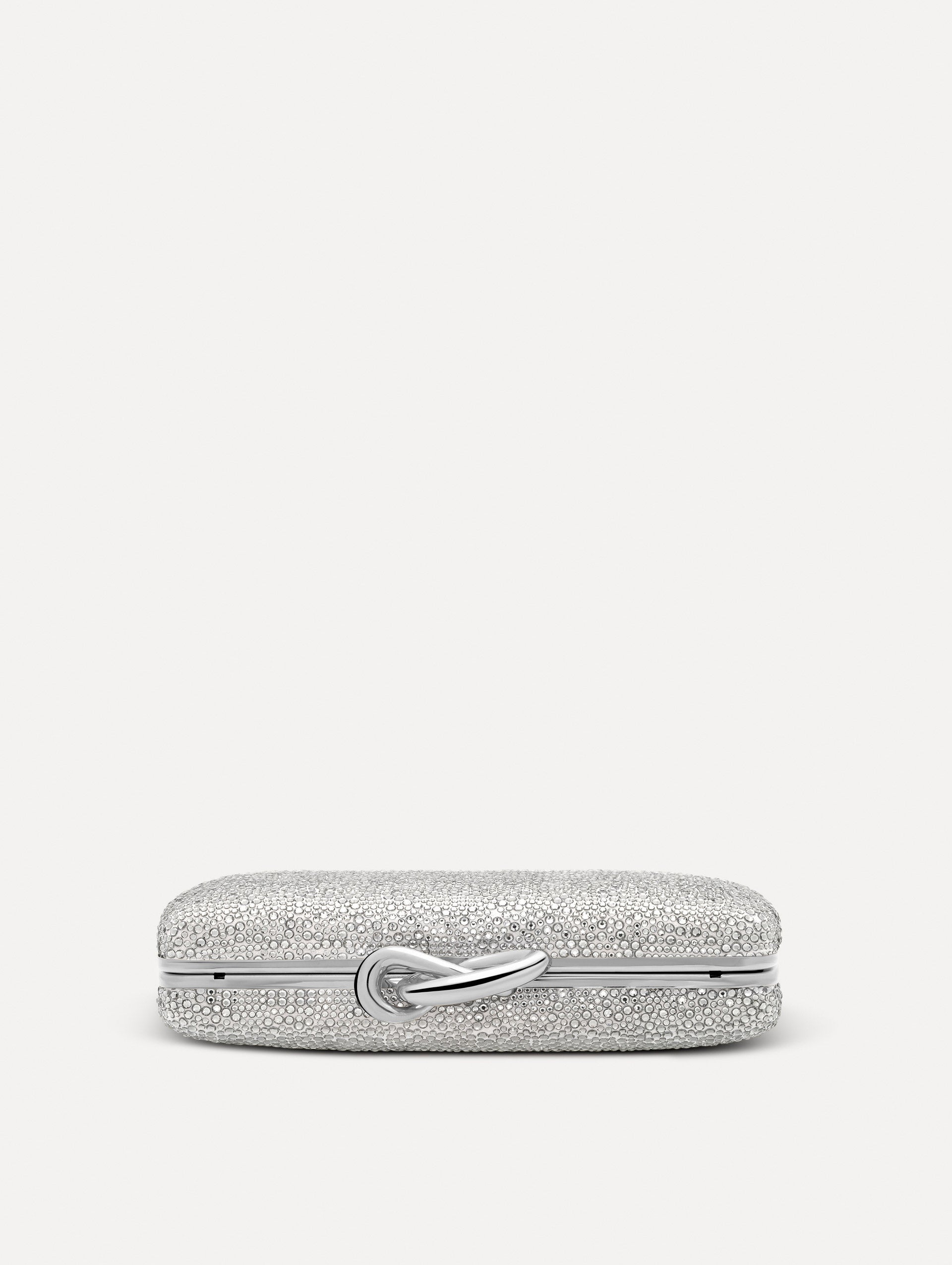 Oscar de la Renta Crystal Pavé Knot Minaudière