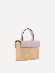 Oscar de la Renta Wicker Mini TRO Bag
