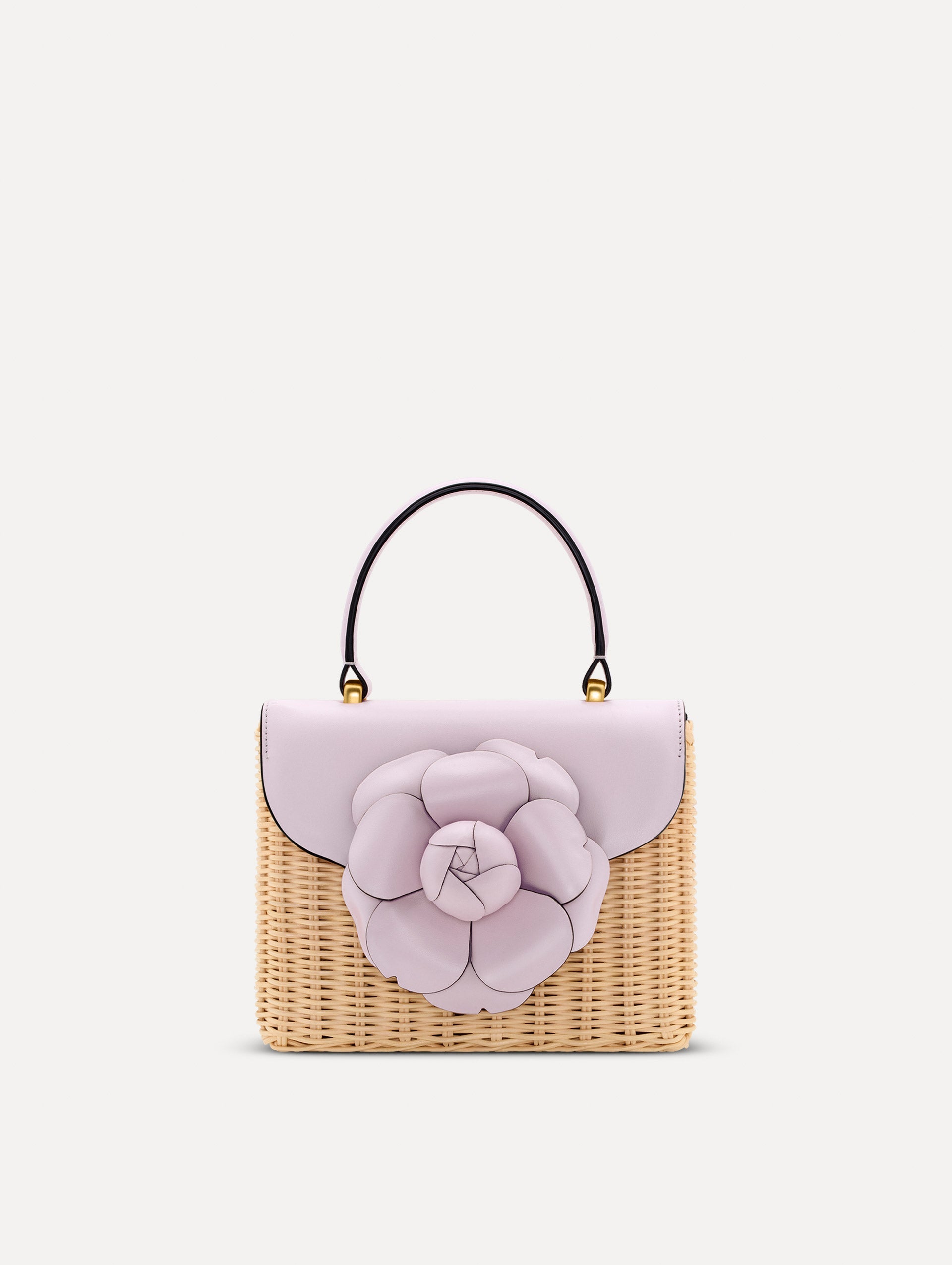 Oscar de la Renta Wicker Mini TRO Bag