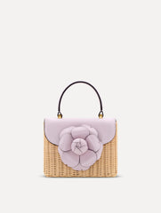 Oscar de la Renta Wicker Mini TRO Bag