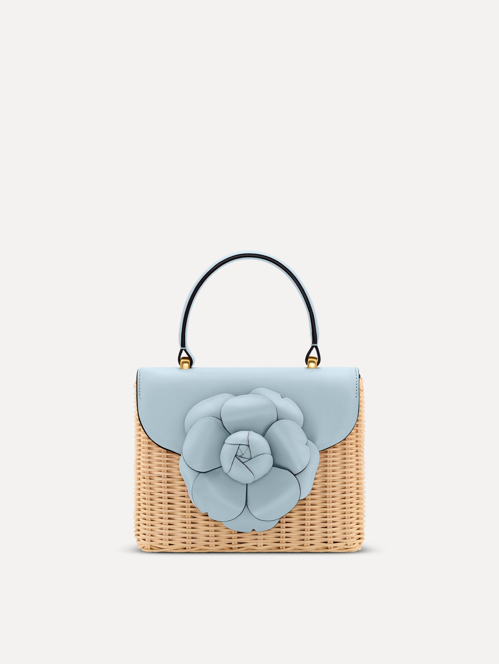 Oscar de la Renta Wicker Mini TRO Bag