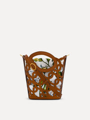 Oscar de la Renta Oscar Chain-Link Leather Mini Tote