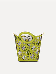 Oscar de la Renta Oscar Chain-Link Leather Mini Tote