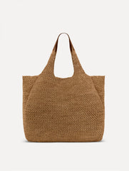 Oscar de la Renta The Topaz in Crochet Raffia