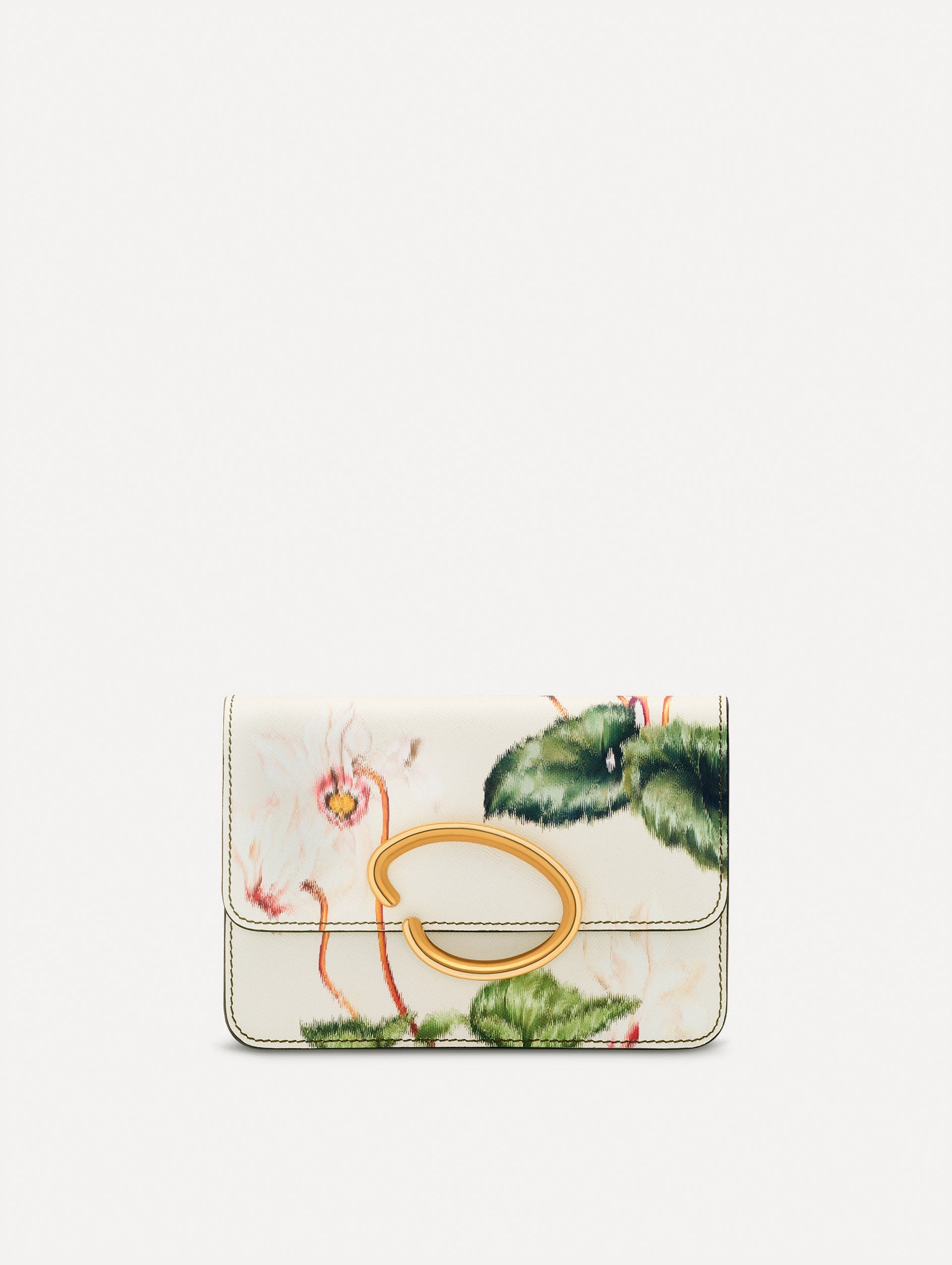 Oscar de la Renta Cyclamen-Printed O Pochette