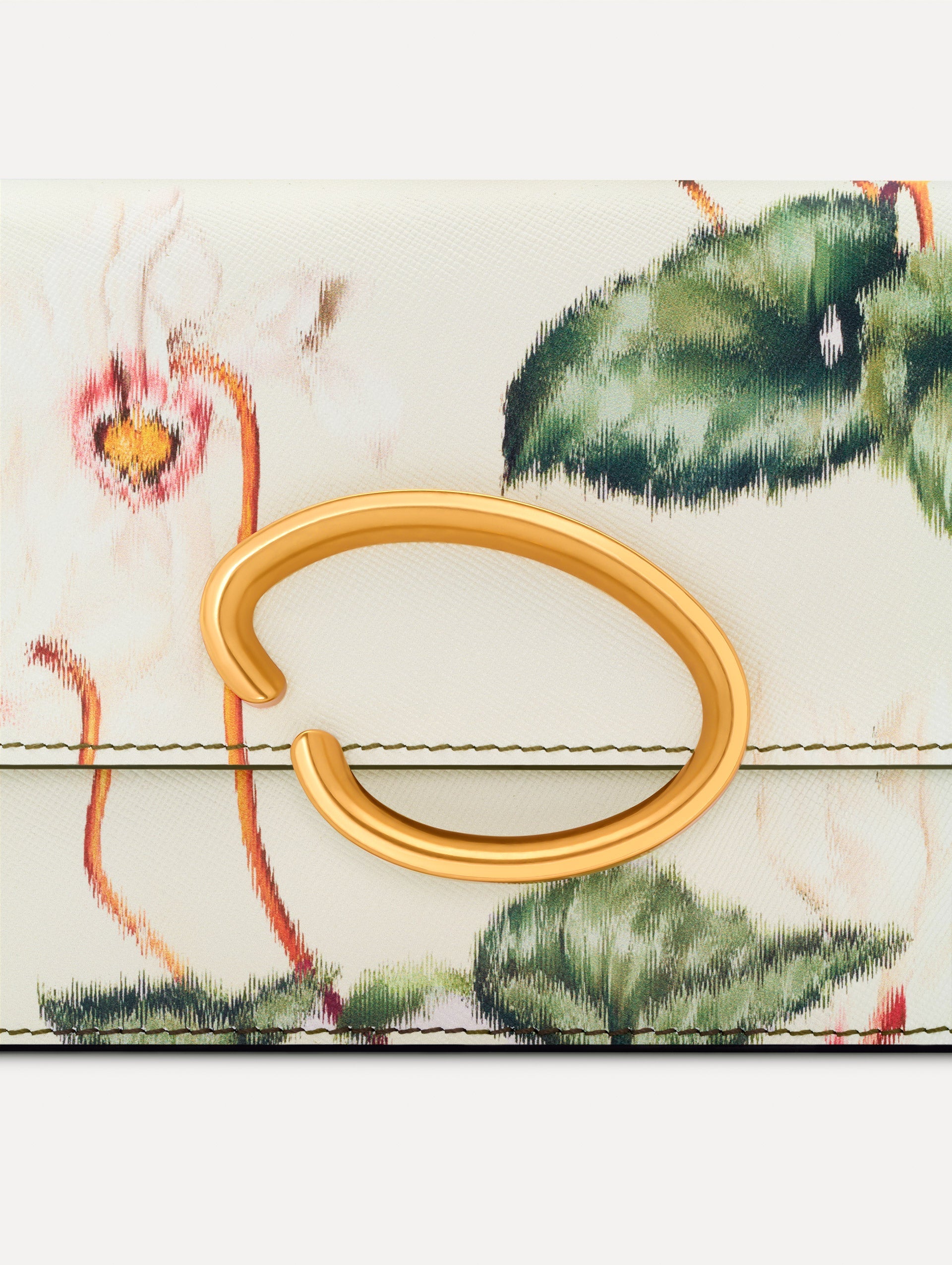 Oscar de la Renta Cyclamen-Printed O Pochette