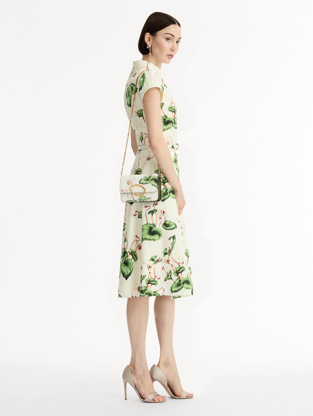 Oscar de la Renta Cyclamen-Printed O Pochette