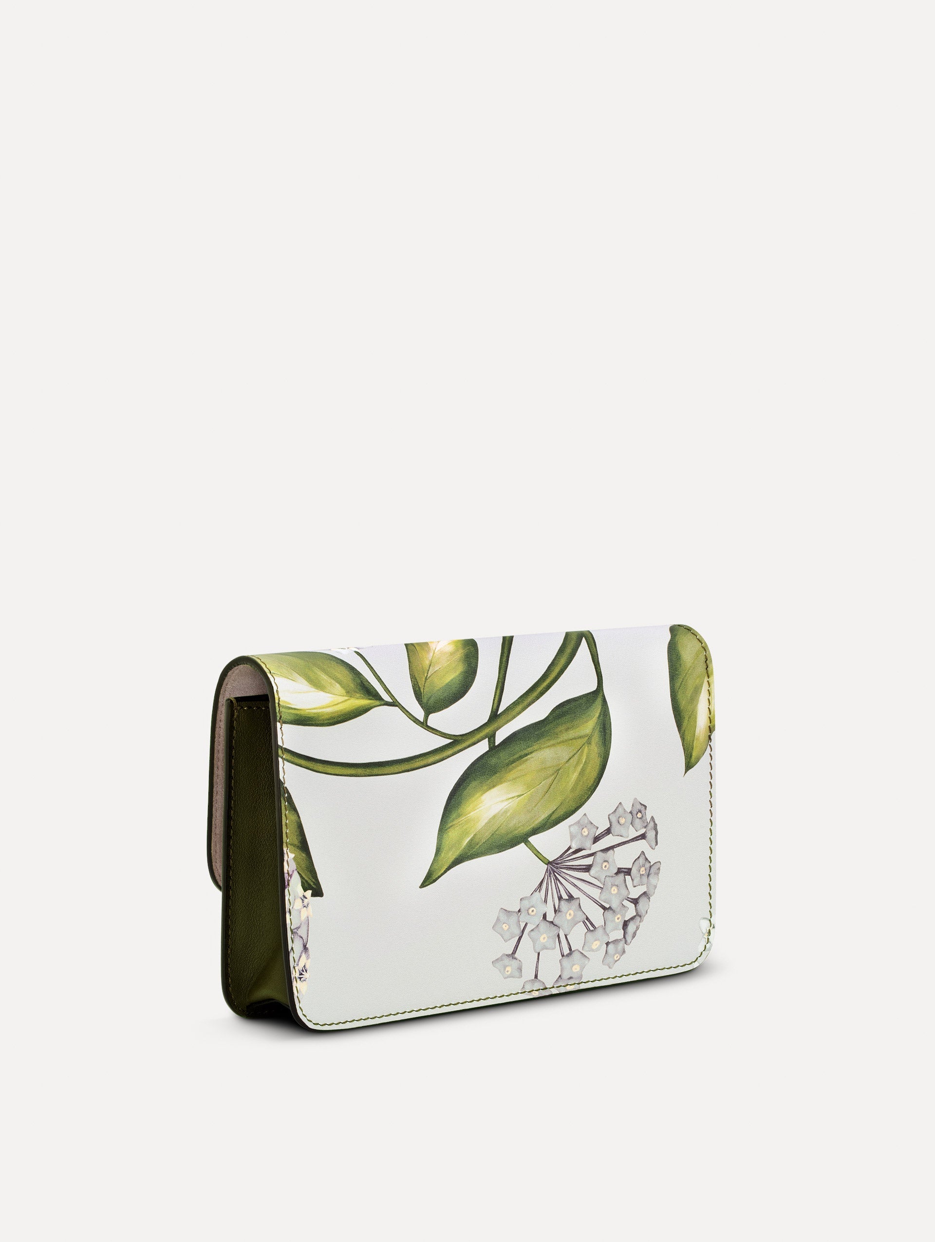 Oscar de la Renta Porcelain Flower-Printed O Pochette