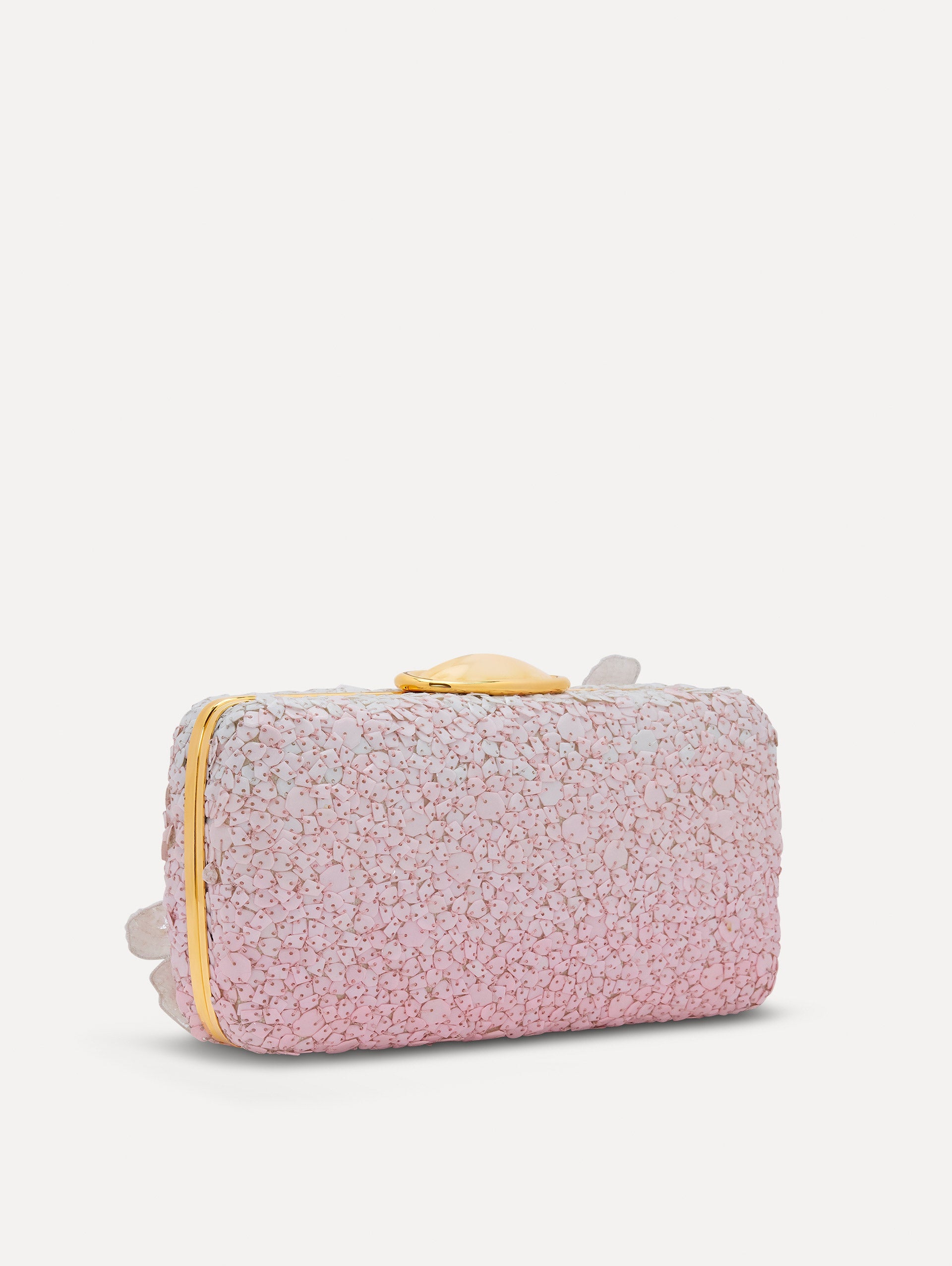 Oscar de la Renta Cherry Blossom Sequin O Minaudière