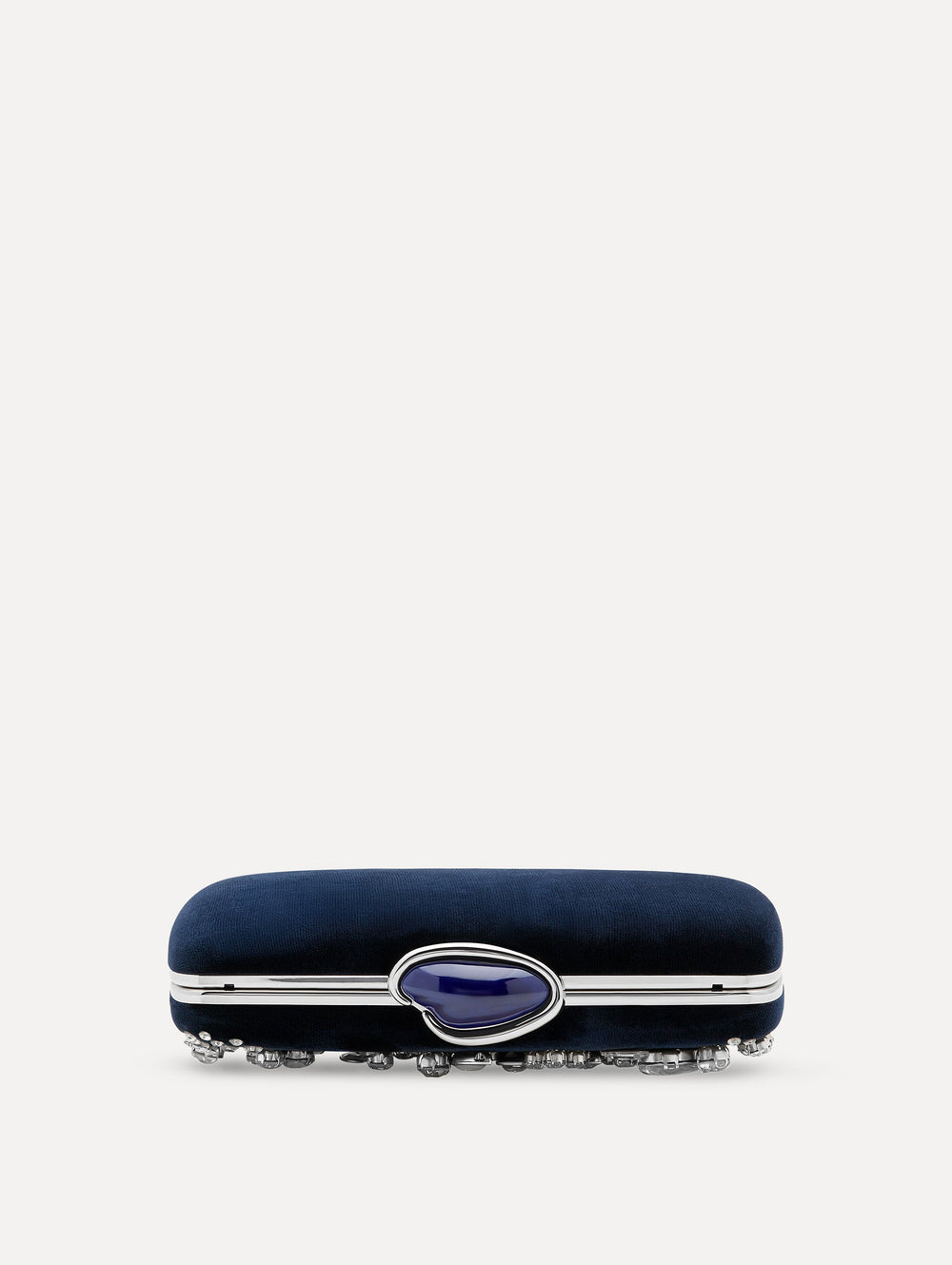 Oscar de la Renta Crystal Cluster Embroidered Minaudière